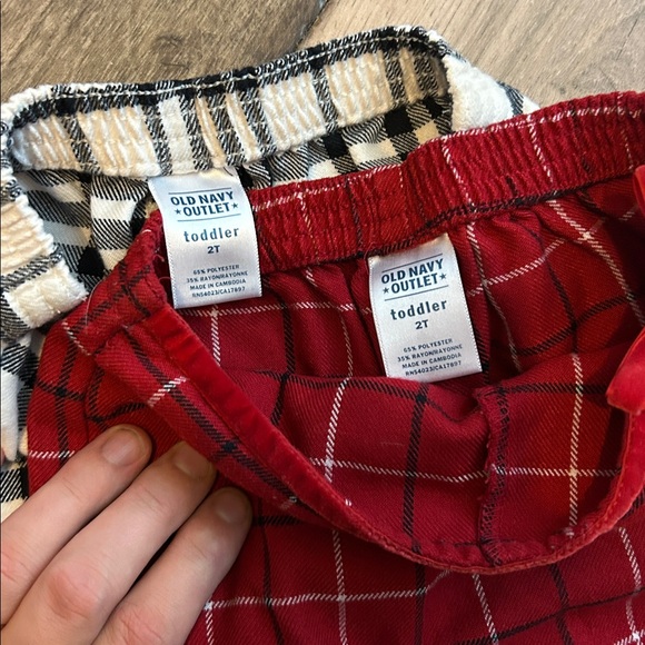 Old Navy Black and Red Plaid Mini Skirt Set - Picture 2 of 2